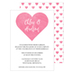 Pink Watercolor Heart Invitations Image 3 of 3
